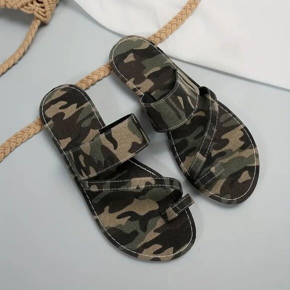 Camo Sandals (COLOR: ARMY GREEN) - Picture 3 of 4
